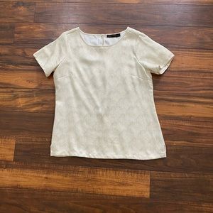 L The Limited Gold Embroidered Top